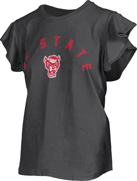 Ladies Short Sleeve Ruffled Sleeve